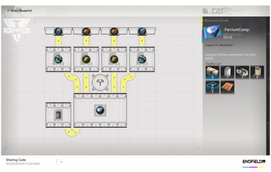 Compact Ferrium Component Blueprint | Talos Pioneers