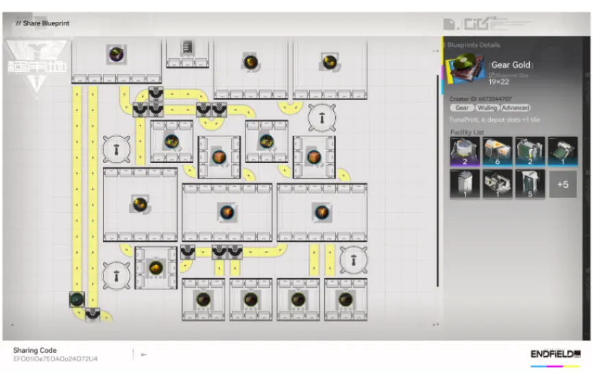 Gold Gear / Xiranite Components (Depot) (100% ratio)