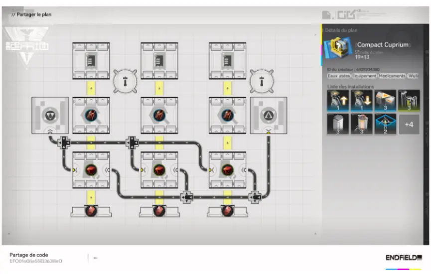 Cuprium parts compact x3